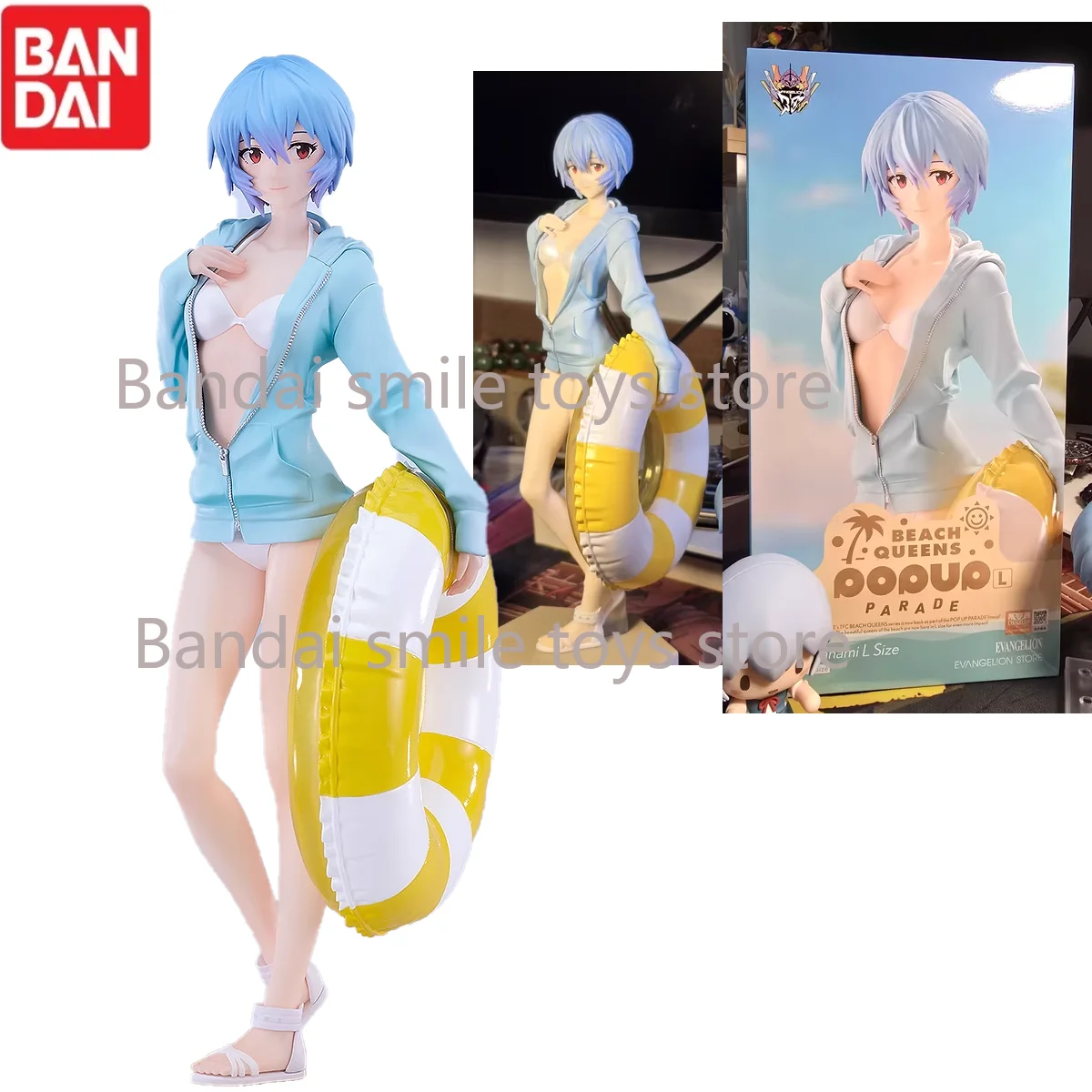En STOCK GSC Original PUP EVA Ayanami Rei BEACH QUEENS traje de baño grandes figuras de acción de Anime juguetes para niños regalos