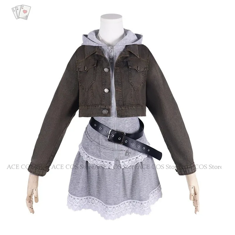 

Love And DeepSpace Player Mc Outfit Nature's Melody Protagonist Костюм Платье Пальто Игра Косплей Одежда для пар Джинсовая курткаb; 3'h