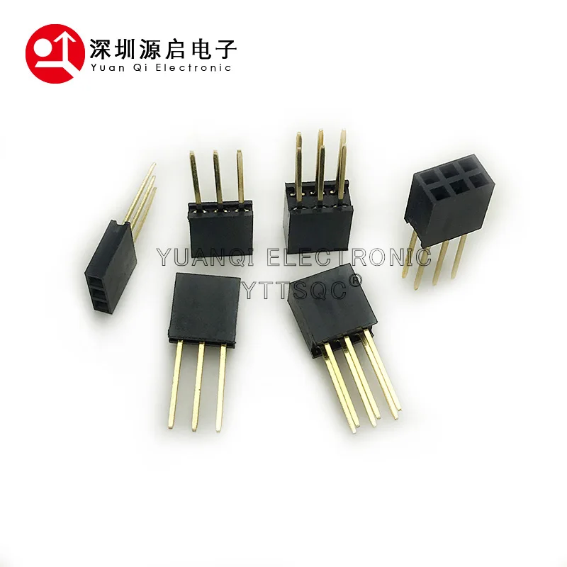 2.54mm  Long pins PC104 11mm Single Double Row Female Socket 1X5/6/8/10/15/16/40 2X3/4/20/18/40  PCB Board PinHeader For Arduino