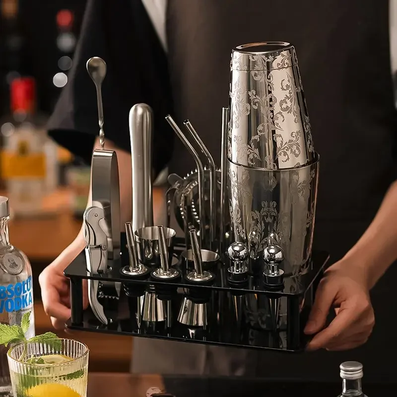 Darth Vader Bartender Set Carved Boston Measuring Cocktail Bar Appliance Stainless Steel Snow Cup Pot