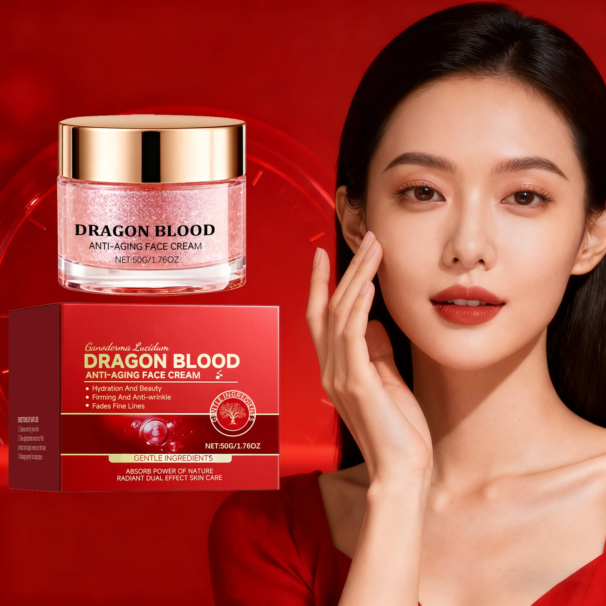 

Dragon Blood Cream Wrinkle Removal Fade Fine Line Firming Improve Dry Rough Dullness Skin Rejuvenation Moisturizer Facial Cream