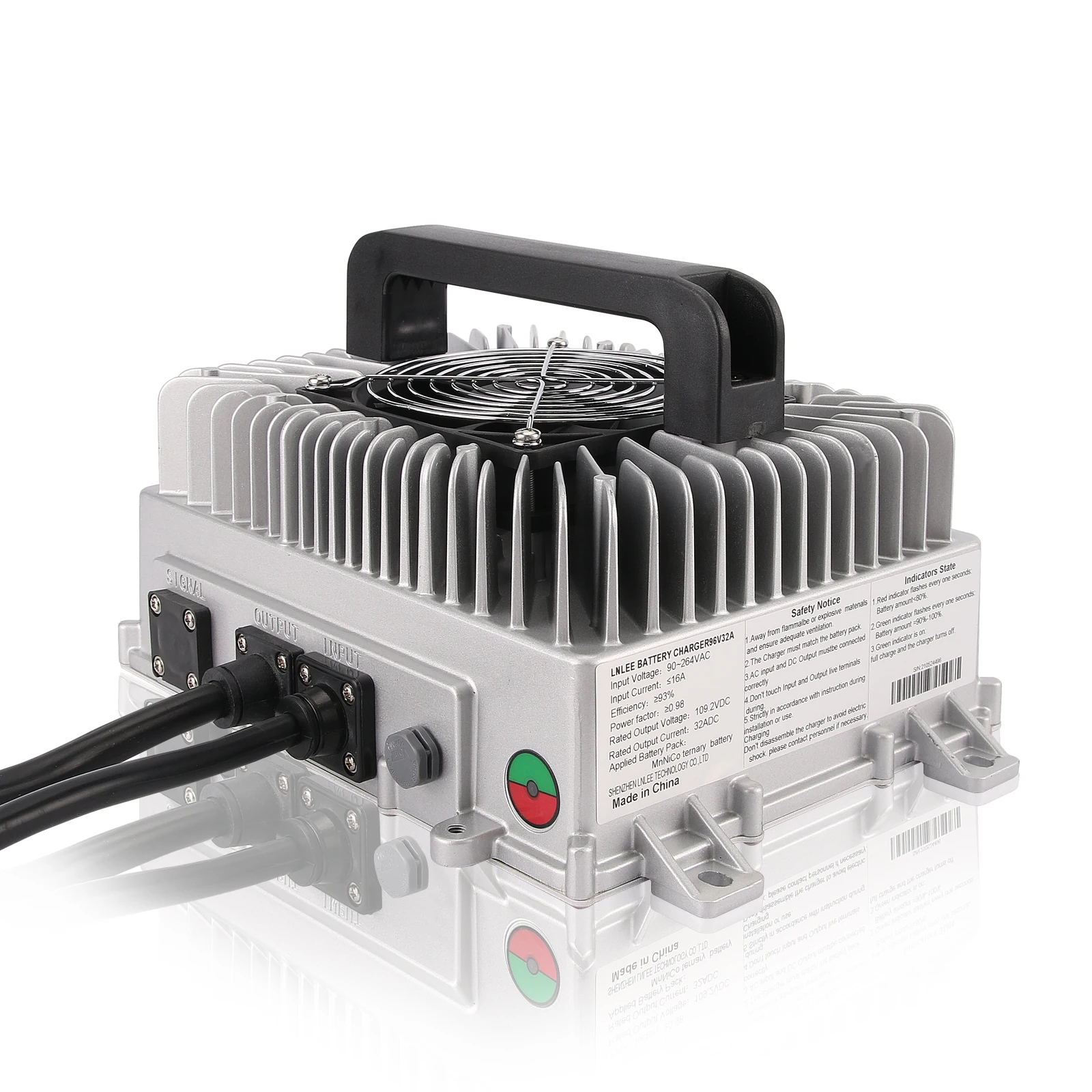 LNLEE Custom Auto IP67 48V Waterproof 3300W Fast Lead Acid Battery Charger For Golf Cart Forklift LN3300G Model Universal
