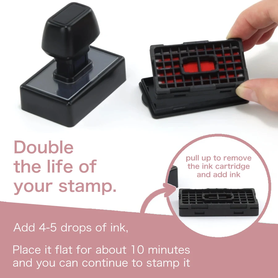 Personalized Self‑Inking Address Stamp Custom  Name Return Address Rubber Stamp for Envelope Wedding Invites Mailing Supplies
