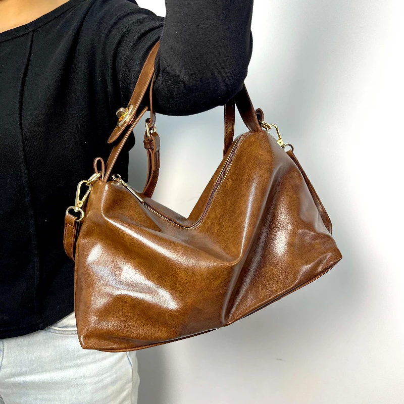 

Trendy PU Fashion Soft Crossbody Bag 2025 New Versatile Women's Shoulder Bag Casual Large Capacity Tote Bag Bolsas De Mujer