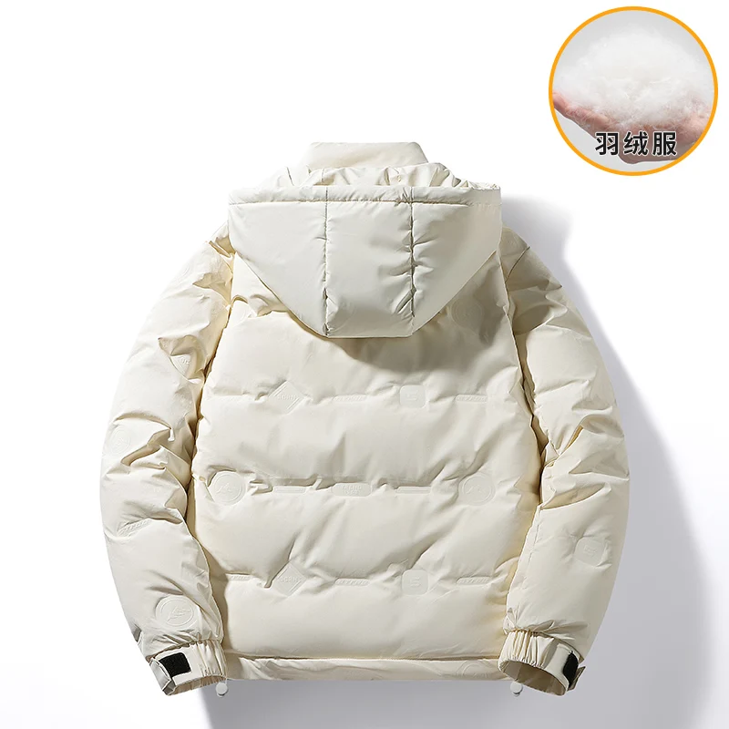 Gorasion جديد الرجال الصلبة الملونة أسفل السترات الخريف الشتاء عادية مقنع انفصال السترات سميكة الدافئة القطن وسادات مبطنة