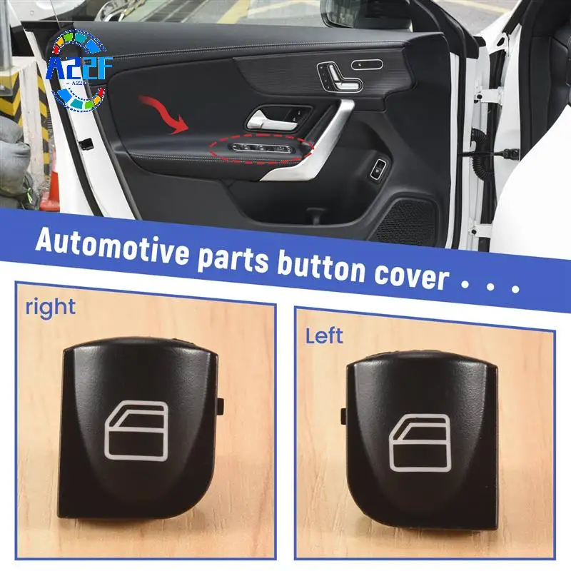 

A22F-Window Switch Button Covers For Mercedes Benz W203 W208 C Clk Class Front Left+Right Window Switch Repair Button Caps