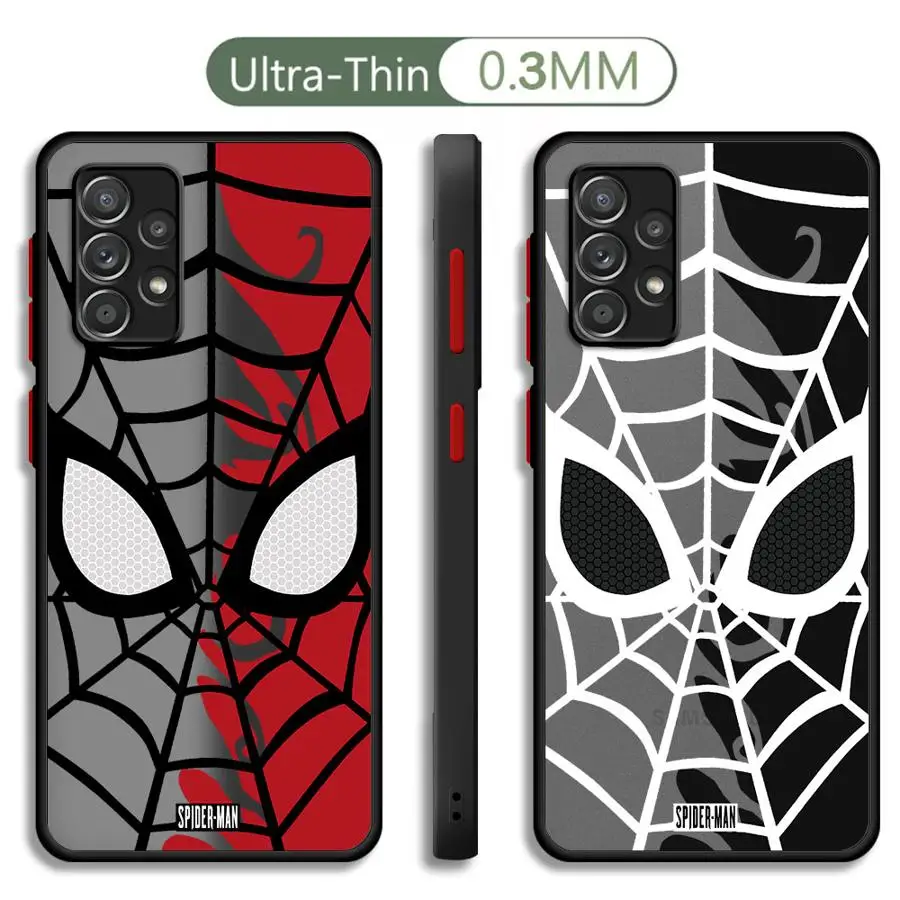 Marvel homem aranha legal logotipo caso de telefone para samsung galaxy note 20ultra 8 9 10lite plus a52s a21s a71 a51 a31 a70s a50s a30s a05s