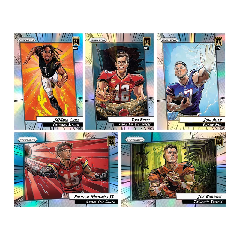 Panini Rugby Star carte bricolage Brett Favre Barry Sanders Josh Allen Justin Herbert Patrick Mahomes Collection carte jouets cadeau
