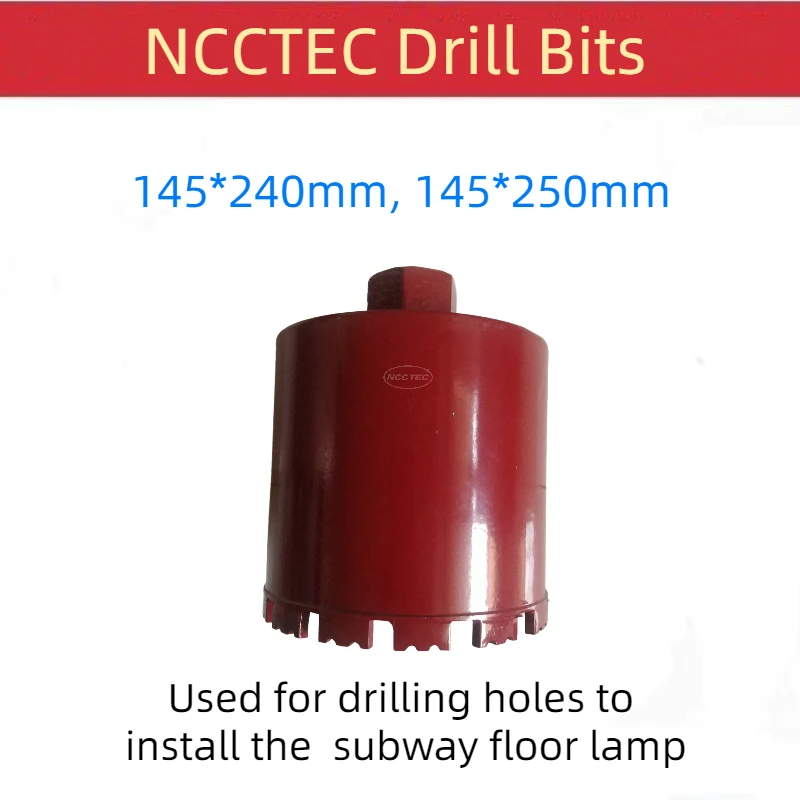 145*250mm 5.8''*10'' Diamond Core Drill Bits Crown Drilling Holes to Install the Subway Floor Lamp Ceramic Tile Marble Granite