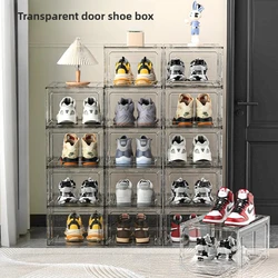 Six-sided hard transparent shoe box storage plastic box AJ shoe storage box anti-oxidation box home sneakers display box