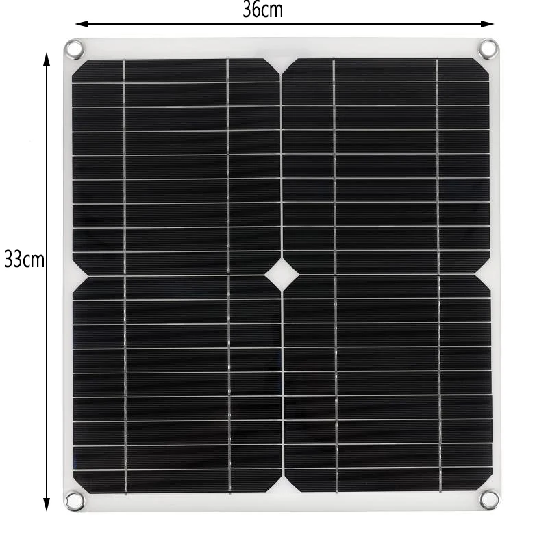 DC 18V 100W Solar Panel Solar Cells Monocrystalline Silicon Solar Charger Kit with 30A Controller Solar Battery for Power Bank