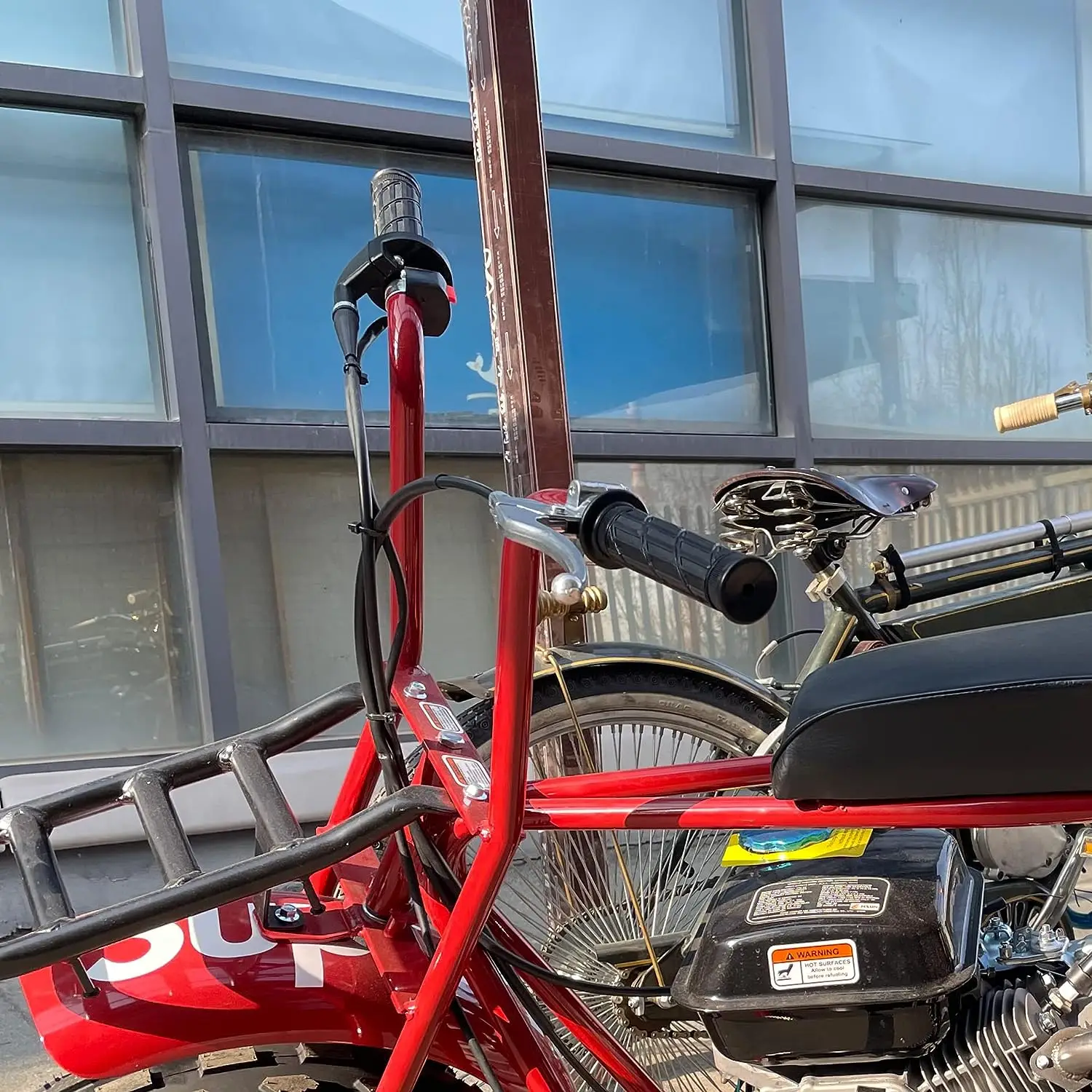 Левая тормозная ручка, рычаг сцепления для 98cc 196cc 6.5HP 5.5hp Coleman CT200U BT200X Trail 200 CC100X CT100U Baja Motovox Mini