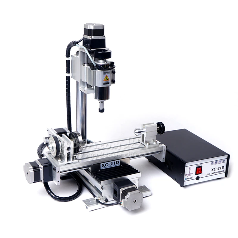 

LY New Milling Machine for Metal XC-21D CNC Router Wood Working Aluminum Engraving Drilling Machine USB 3axis 4axis 300W Spindle