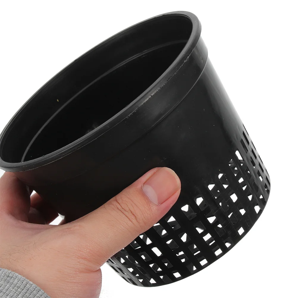 

10Pcs Water Grass Cultivation Pots Hydroponic Mesh Net Cups for Balcony Garden Slotted Planting Baskets Drainage Aeration Grow