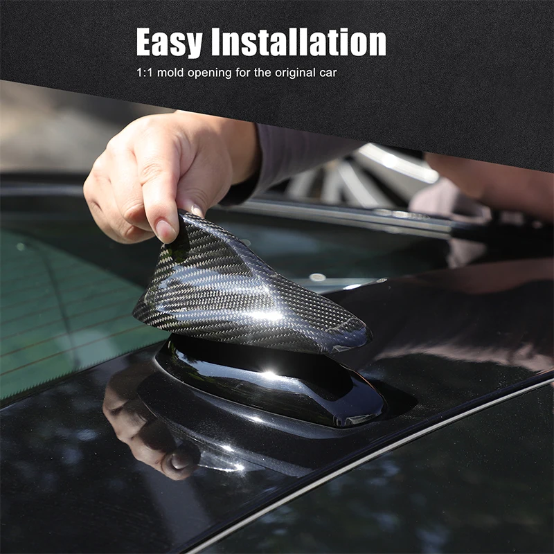 

Для Jaguar F-TYPE 2013-2024 настоящее углеродное волокно крыша антенны в виде плавника акулы декоративные наклейки автоаксессуары