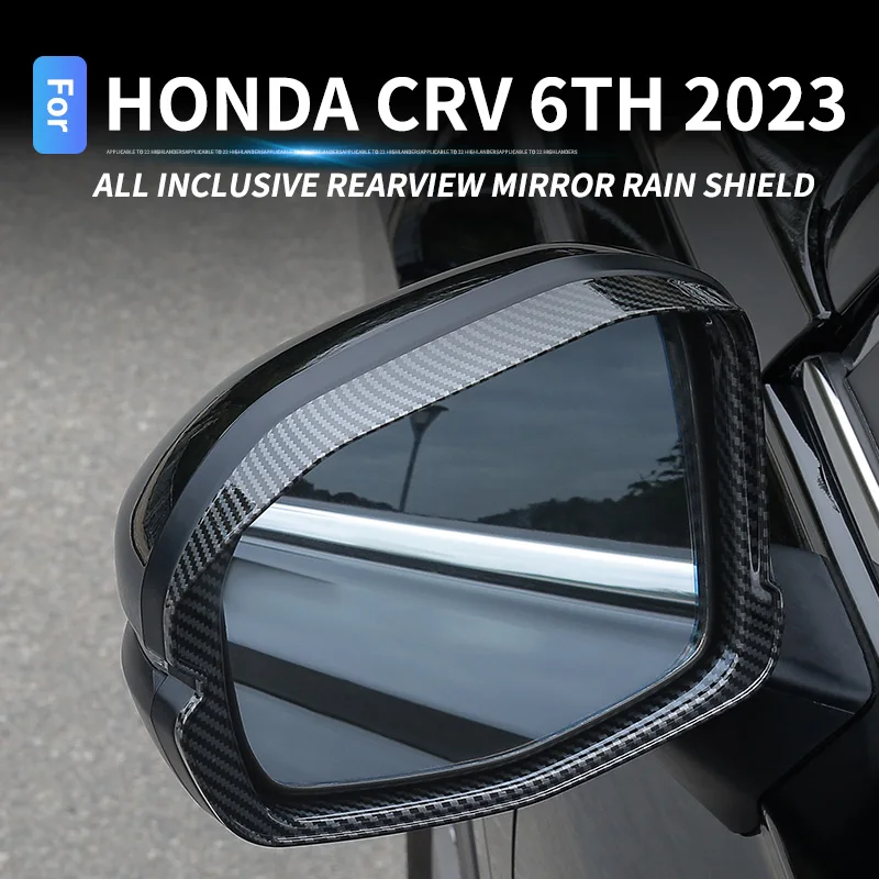 Car rearview mirror rain shield For Honda CRV 2023 6th Gasoline version waterproof shading trim External modification accessorie