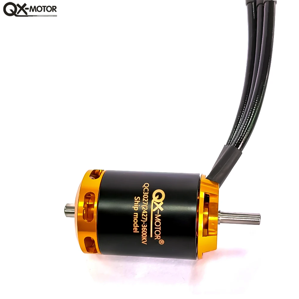 QX-MOTOR QC3027 2427 silnik bezszczotkowy 2800KV 3600KV 3800KV użyj 120A ESC dla modelu łodzi RC zdalnie sterowane części zabawek