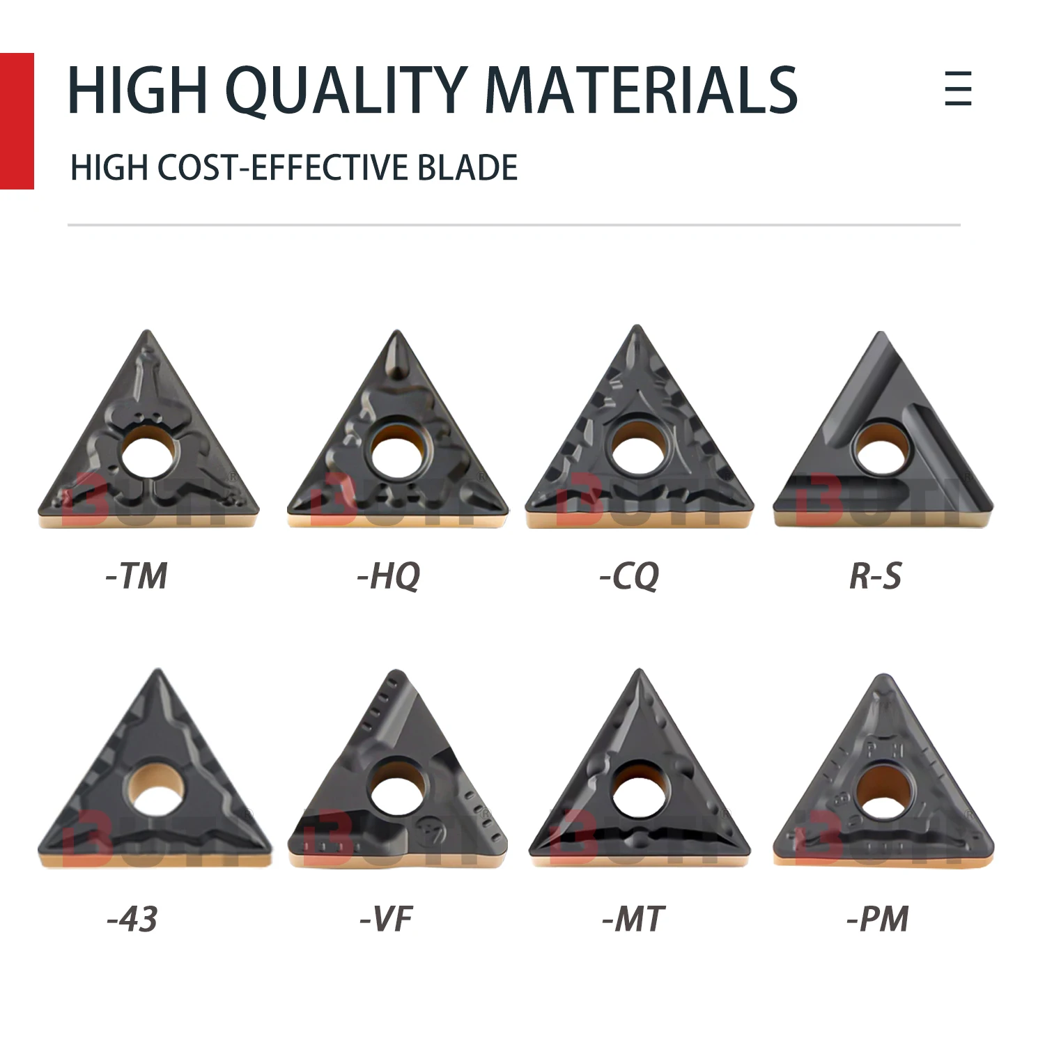 DESKAR 100% Original Triangular Inserts TNMG160408-43 CQ PM R-VF LF9218 Hard Steel Special Dual Color Coating Outer Circle Blade