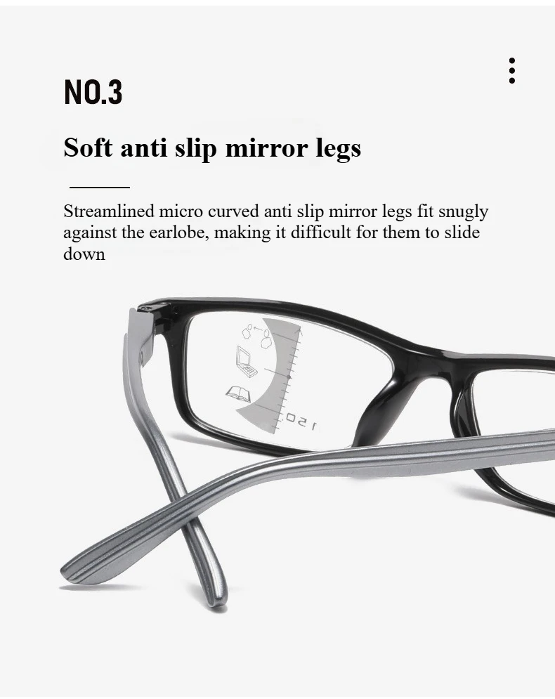 Progressive multifokale Lesebrille, modische Anti-Blaulicht-Brille, hochauflösende Lesebrille für Herren und Damen – Detail 8