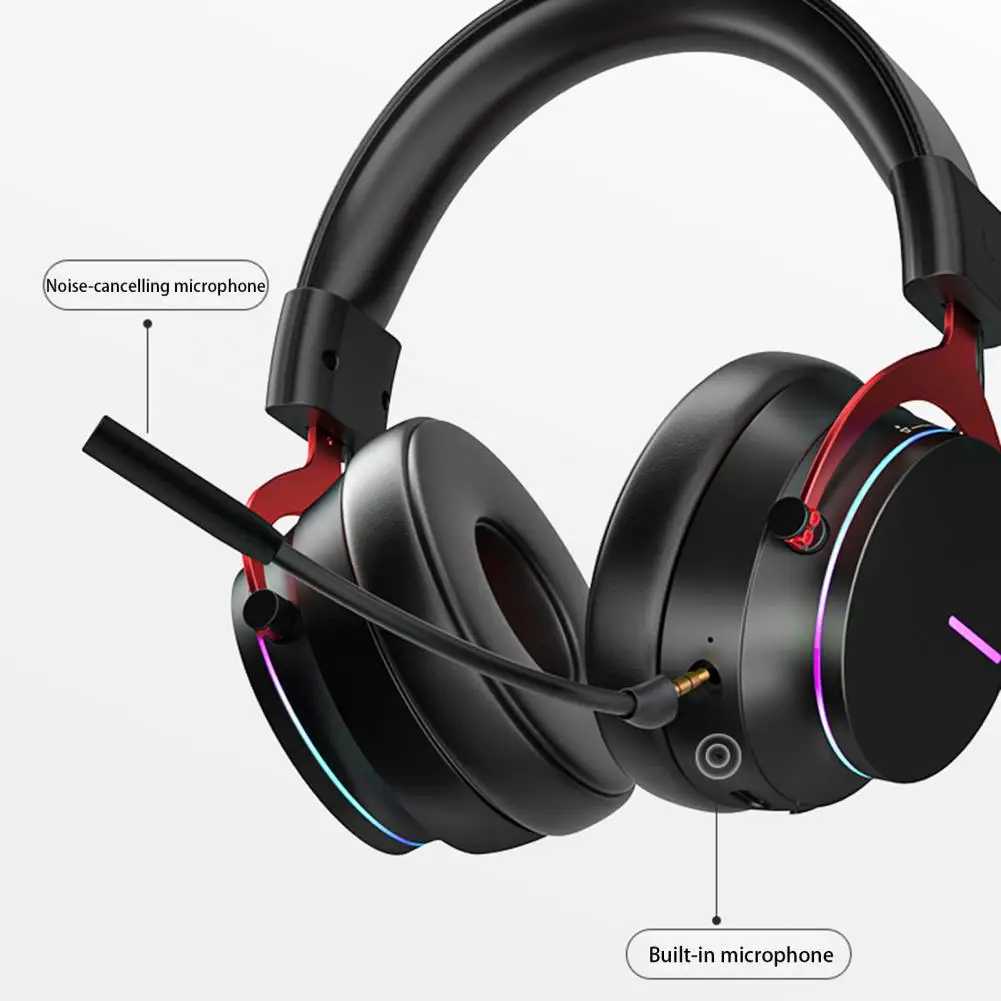 Wireless Gaming Headset with Transmitter Microphone Stereo 5 8G Gaming Headphone Super Bass PS5 Switch 3 5mm Wired Headphone