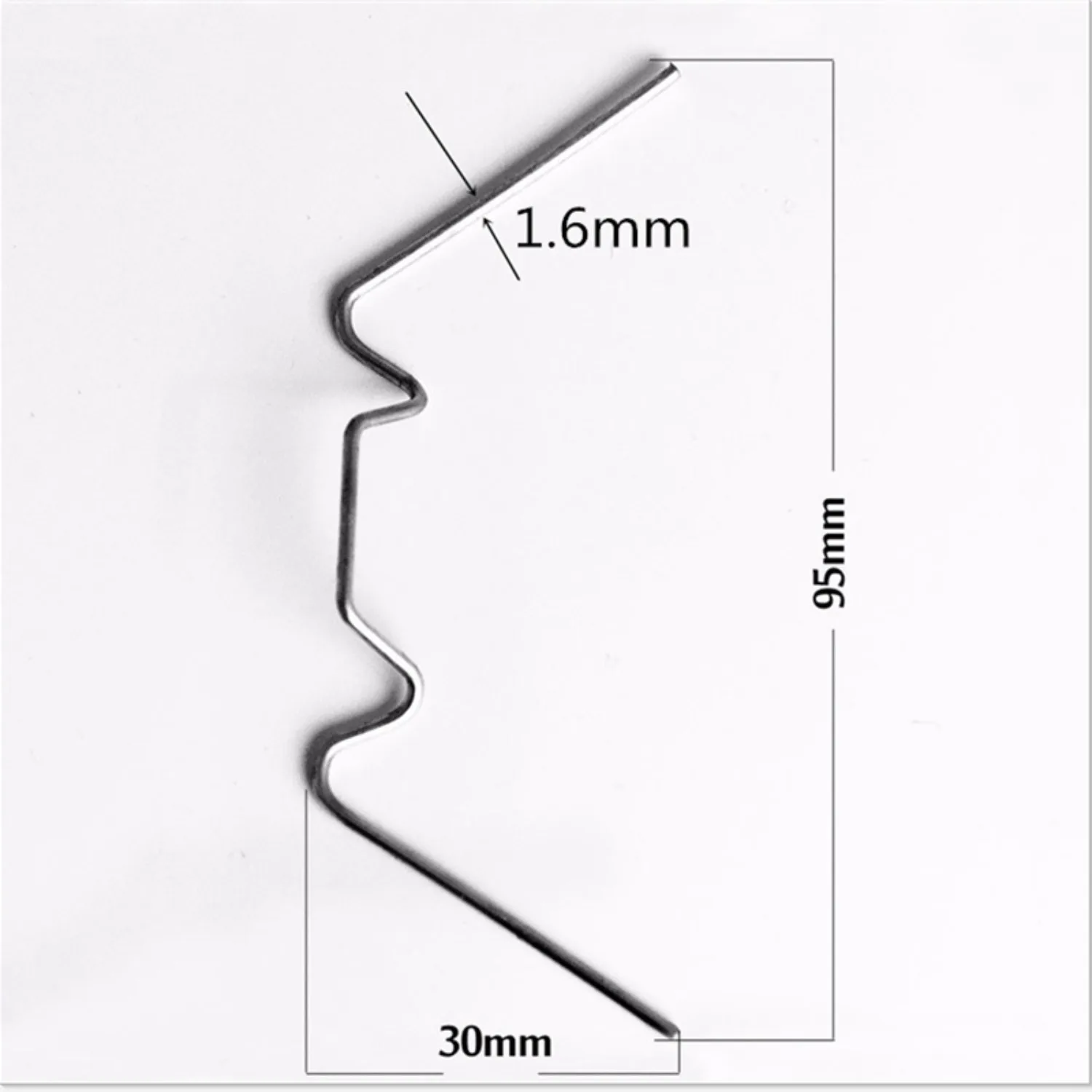 200 Pcs Mini Greenhouse Clips for Hanging Stainless Steel W Type Greenhouse Glazing Clip Fixing Wire Glazed Clamps for Garden
