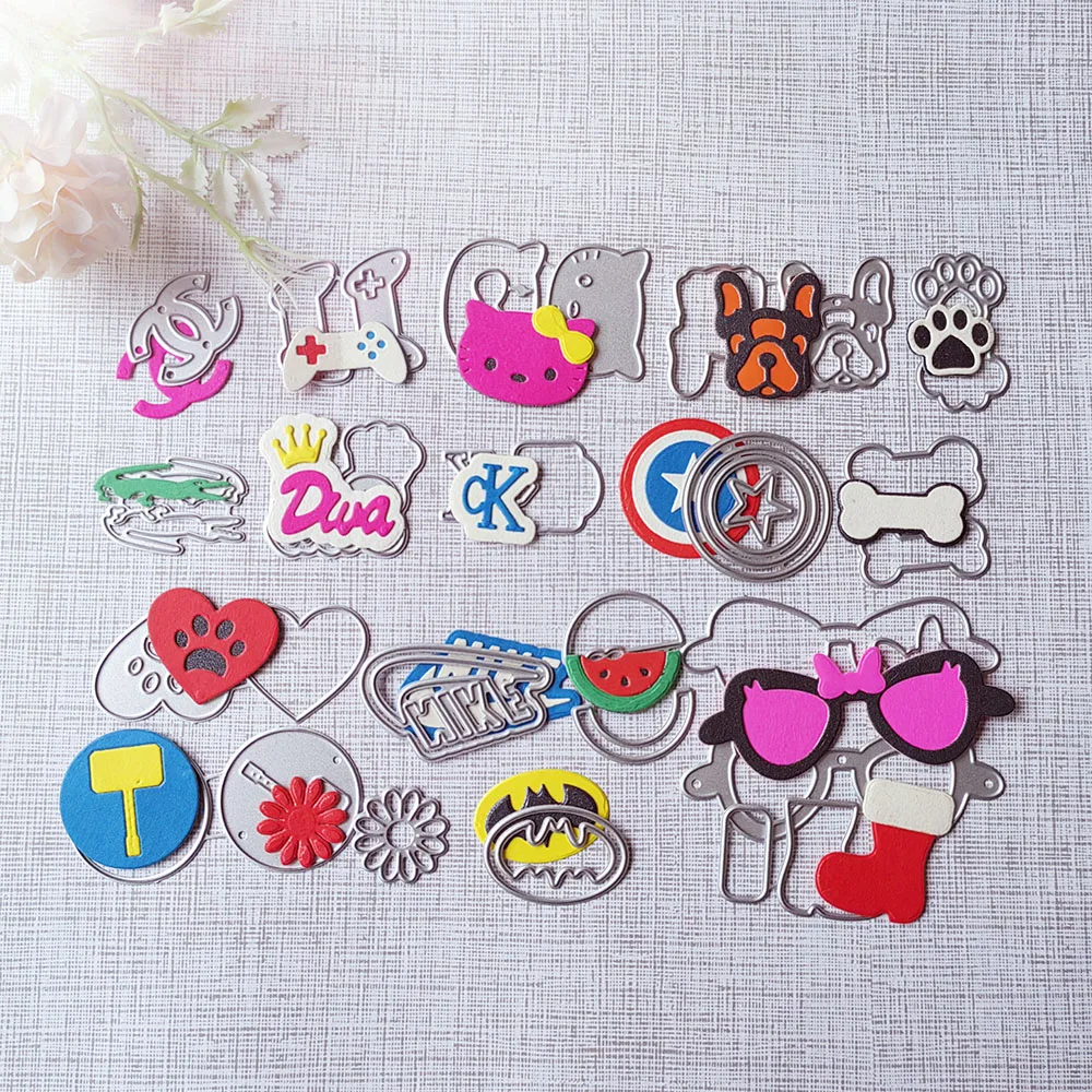 18 new pet decorations cutting dies scrapbook decoration embossed photo album decoration card making DIY crafts