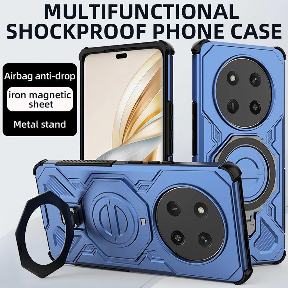 حافظة لهاتف هواوي هونور ماجيك 7 لايت 5G شحن لاسلكي مغناطيسي حافظة لهاتف هواوي هونور X9C غطاء فاخر ذكي هونور X9C X9 C Funda