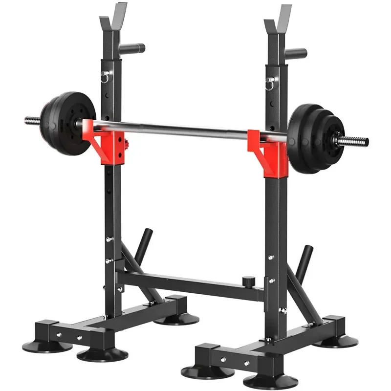Multifunctional Foldable Weightlifting Bench Press Rack with Barbell Set for Home Fitness Gym Strength Training Equipment