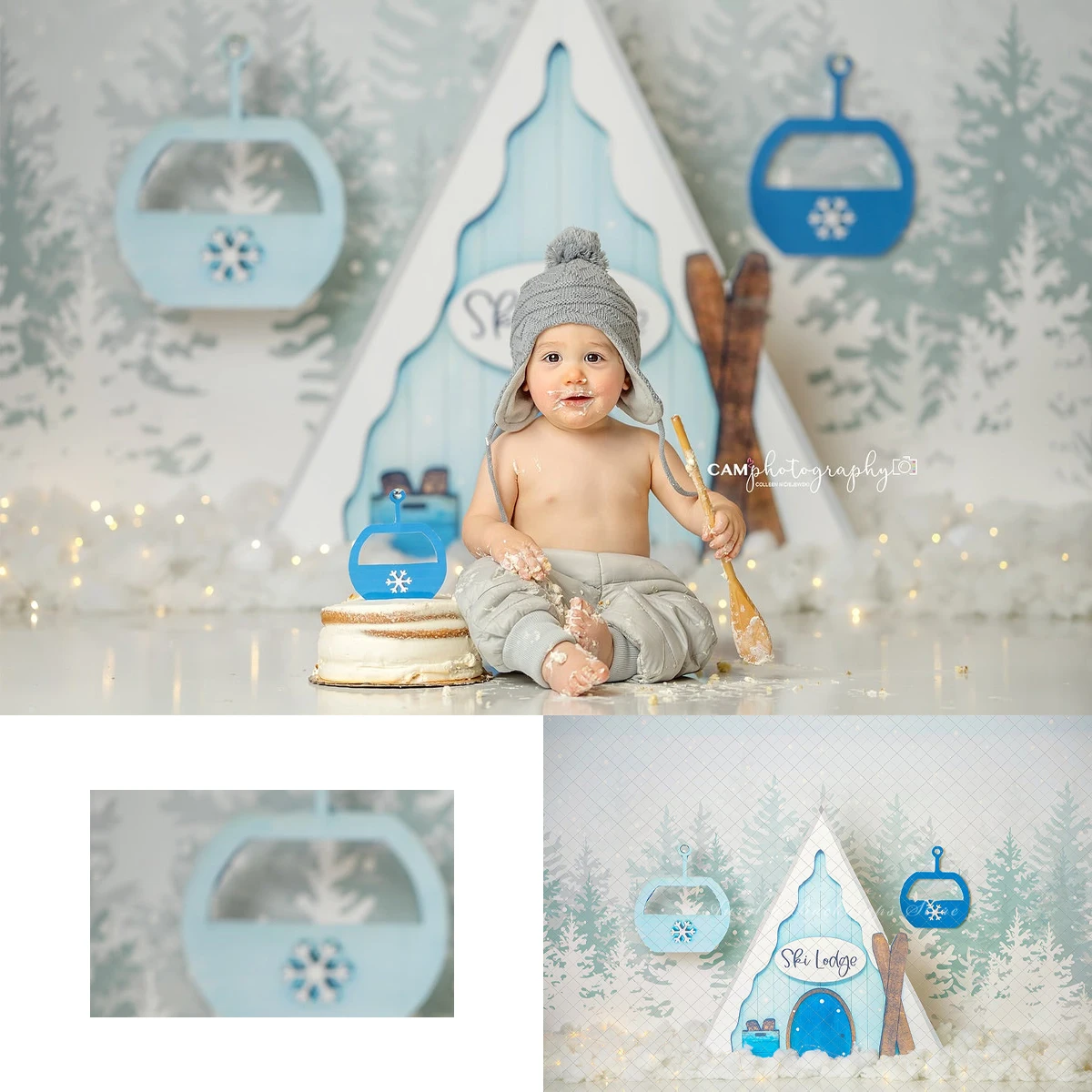 

Alpine Adventure Backgrounds Kids Adult Photography Props Child Baby Winter Ski Resort Cable Car Decors Photo Backdrops