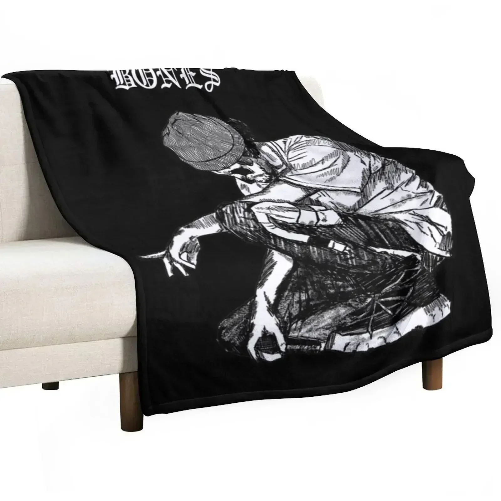 Drawn Up Sesh Bones Premium Throw Blanket Sofa Throw blankets and throws Summer Flannels for sofa sofa bed Blankets