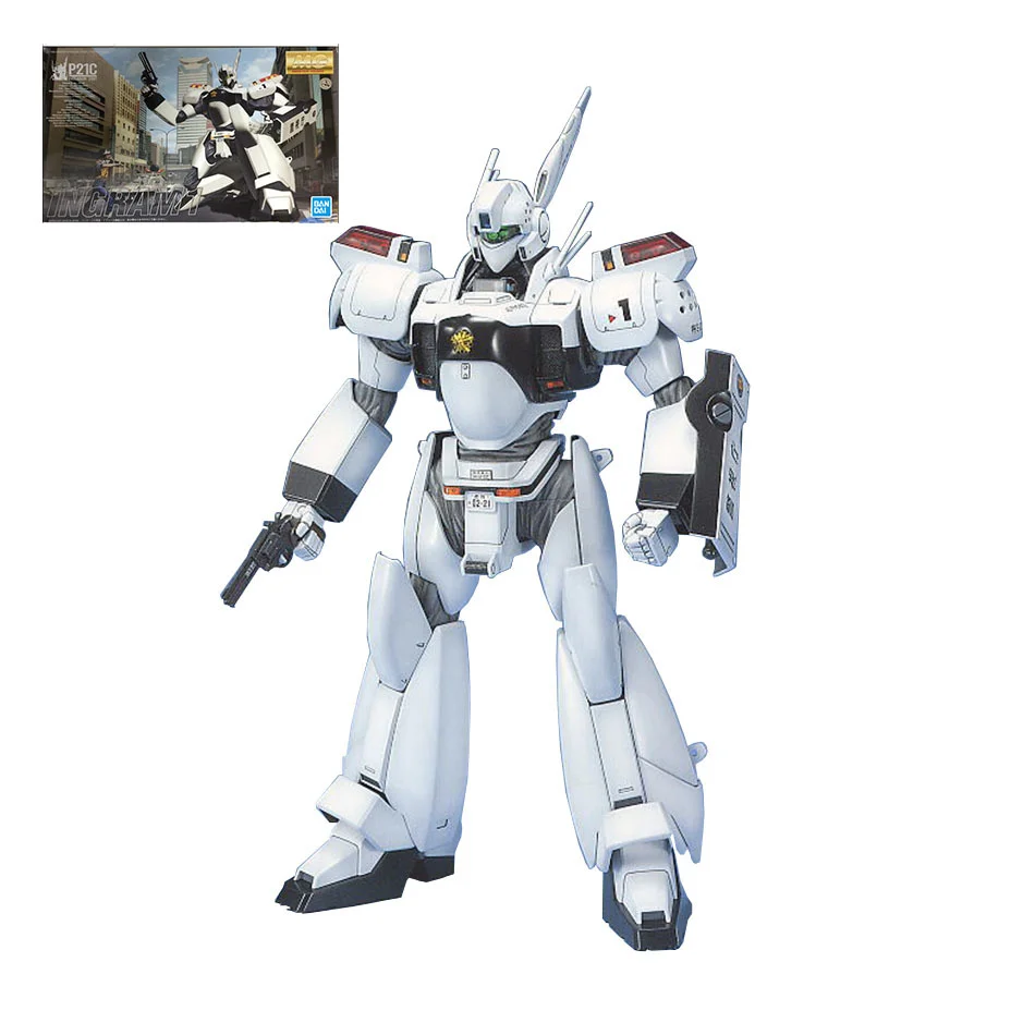 BANDAI Mobile Police PATLABOR MG 1/35 Ingram 1 Model Kids Assembled Toy Robot Japanese Anime PVC Action Figure Collections Gifts