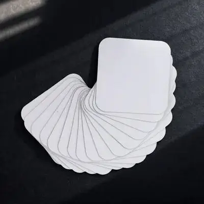 

10Pcs Decorative Pearlescent Fridge Magnets Blank Sublimation Magnets for Refrigerator Cabinet Locker Magnetic Surfaces