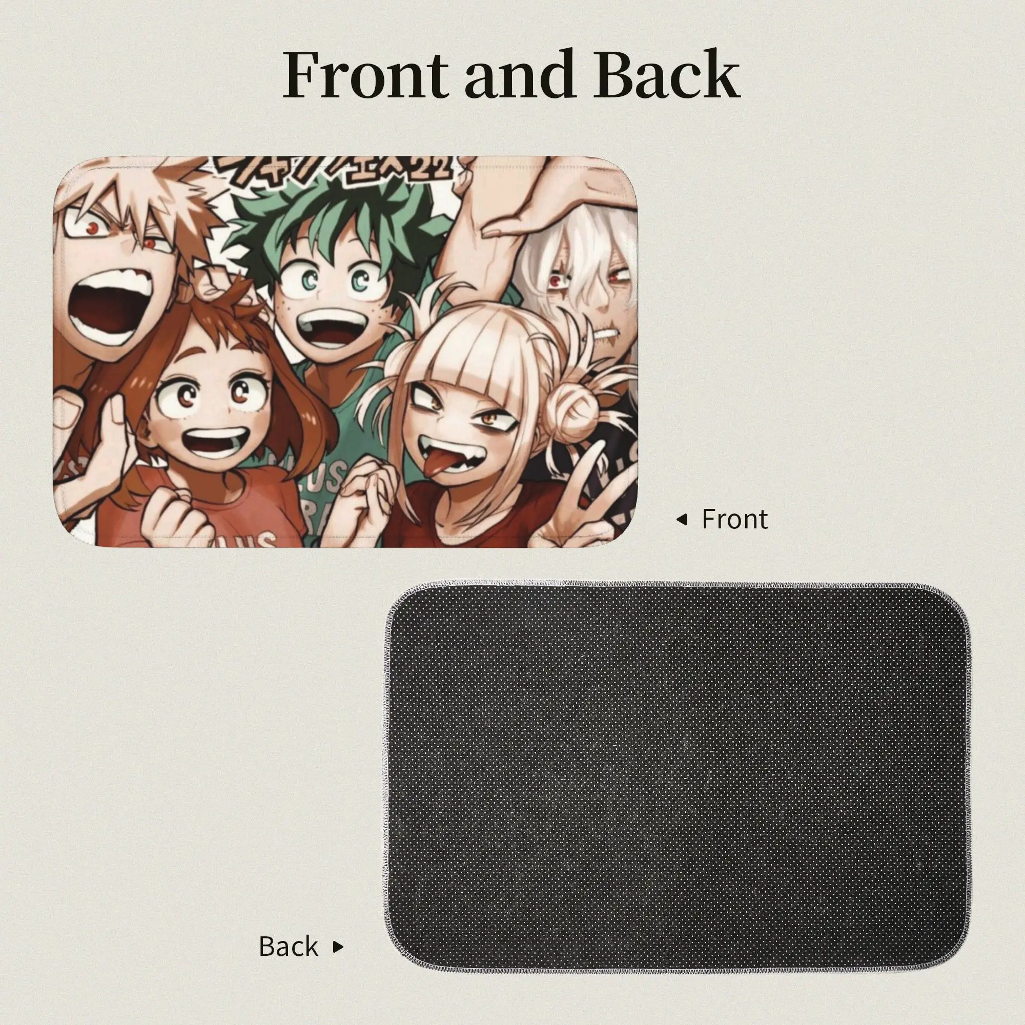 Custom My Hero Academias Doormat Anti-Slip Bath Kitchen Welcome Mat Living Room Door Floor Entrance Carpet Rug Footpad