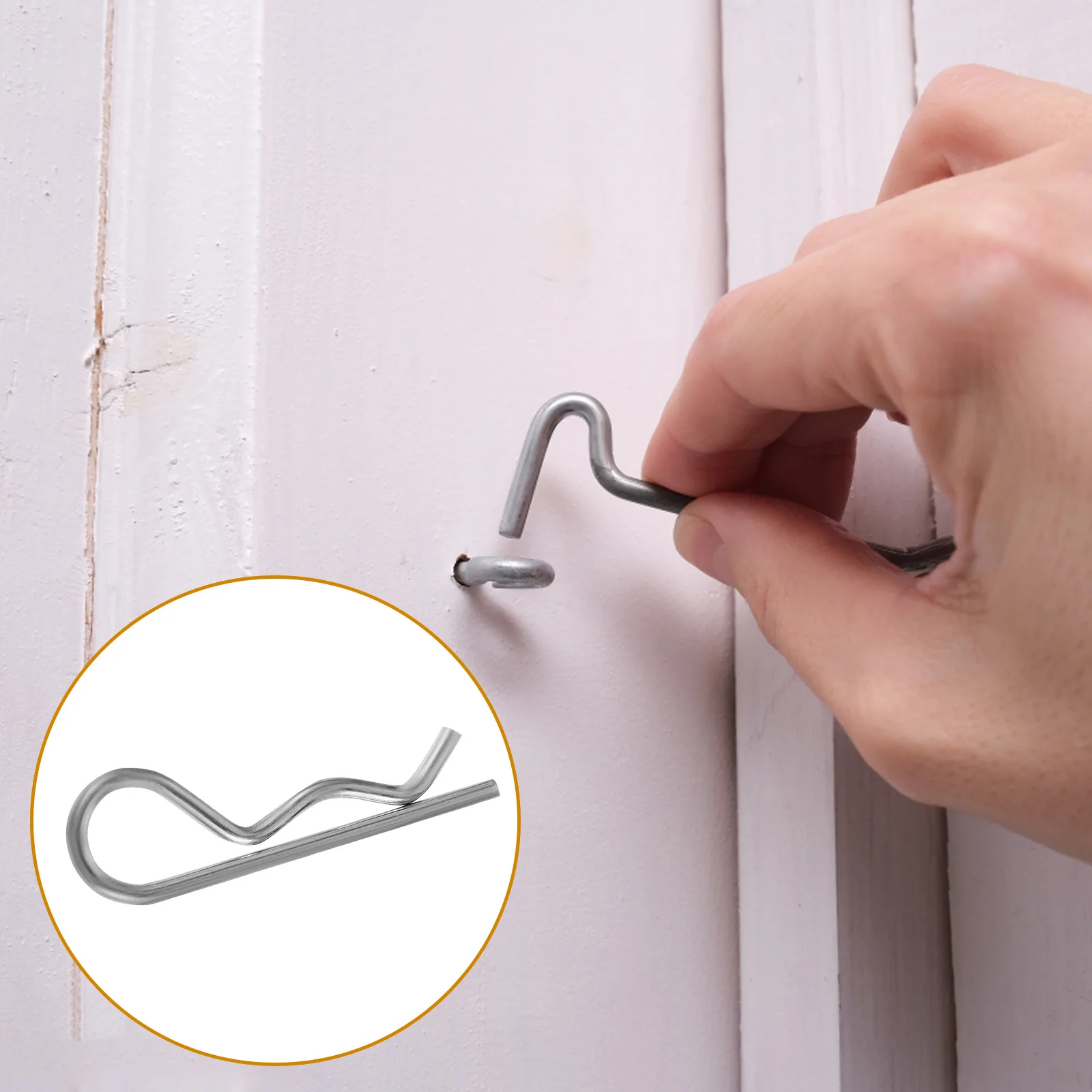 20 stücke Elastische Split Pin M1,6X32 Mm Edelstahl Doppel Schleife Anhänger Hitch Pin Clip Für Traktoren Lkw Mäher R Clips Frühling