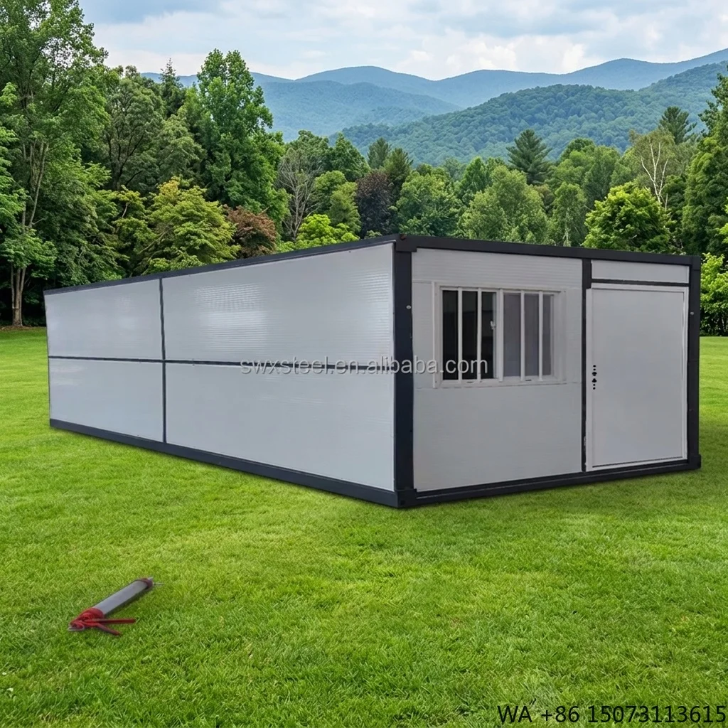 China Wholesale Steel Modular X Foldable Fast Build Folding Container House Office Shop Dormitory Home Office Hotel Farmhouse