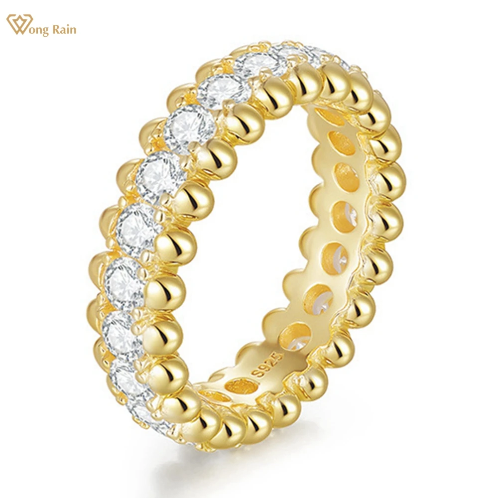 

Wong Rain твердое серебро 925 пробы 3EX VVS1 D Цвет 3 мм Настоящий муассанит Полный бриллиант Драгоценные камни Рядные кольца Ювелирные изделия Оптовая продажа