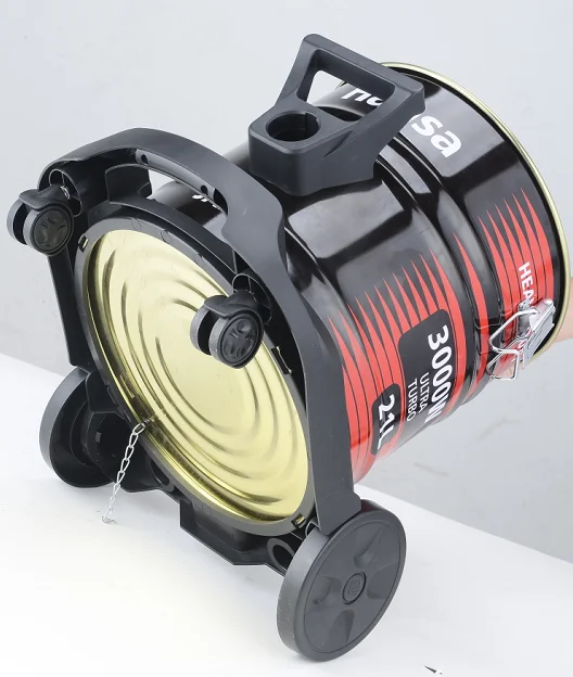 21L 2000W 헤비 듀티 실린더 드럼 유형 애쉬 강력한 진공 청소기 전기 거실 청소기 기계 건조 무료 예비 부품