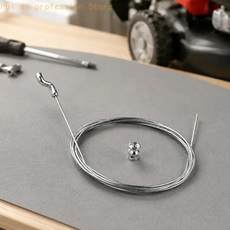 Gaszug mit gebogenem Z-Haken für Rasenmäher, 200 5 mm, Reparaturteil H8WE – Detail 7
