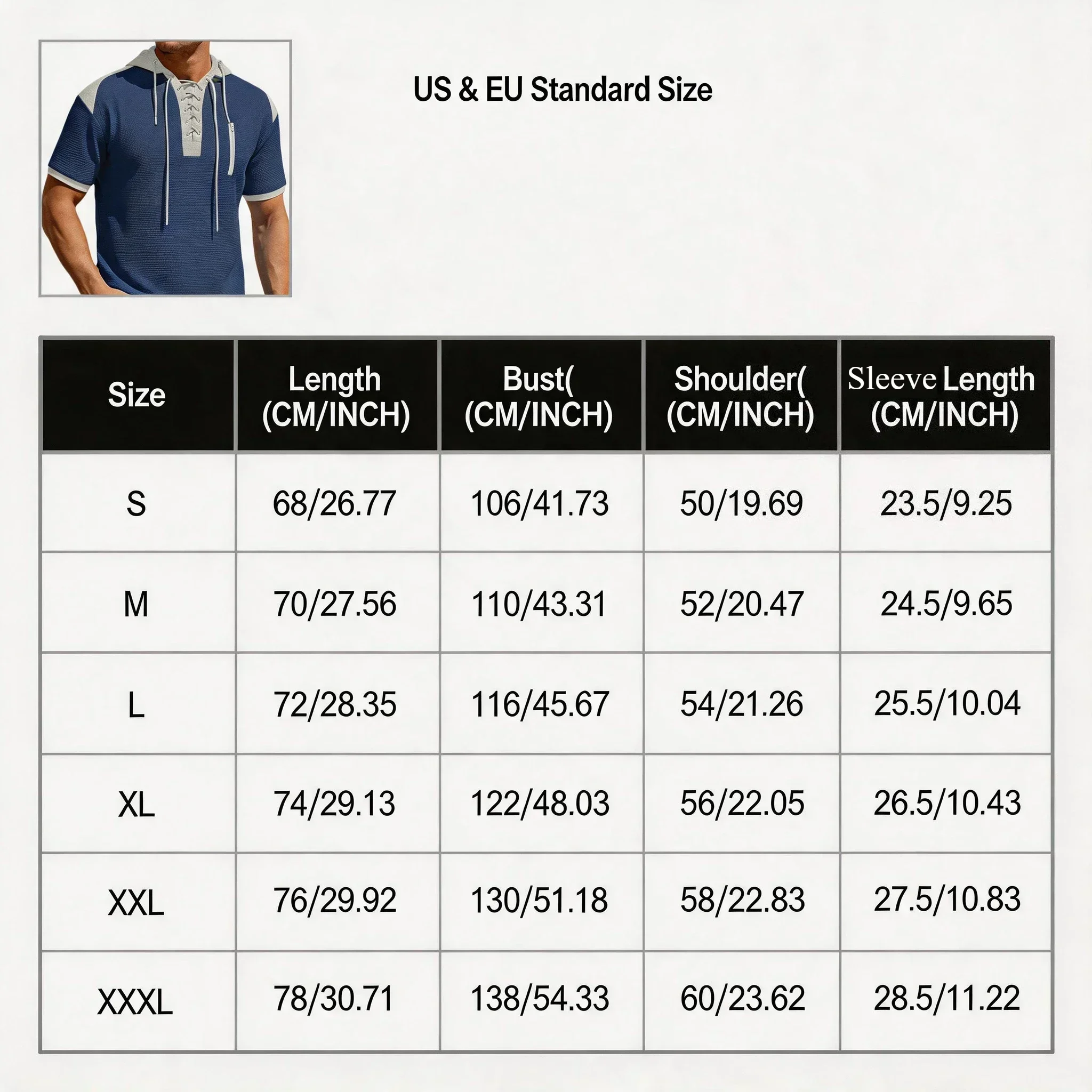Mens Casual Lace-Up Hooded Henley T Shirt Short Sleeve Waffle Knit 2026 Gym Wear Athletic Street Fashion Zip Pocket Tops For Men