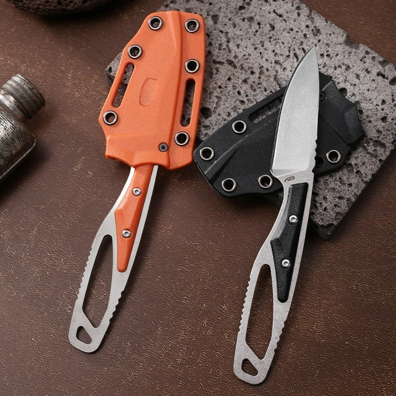 2025 سكين جيب ثابت خارجي عالي الجودة، سكين نجاة، أداة يدوية متينة متعددة الوظائف edc