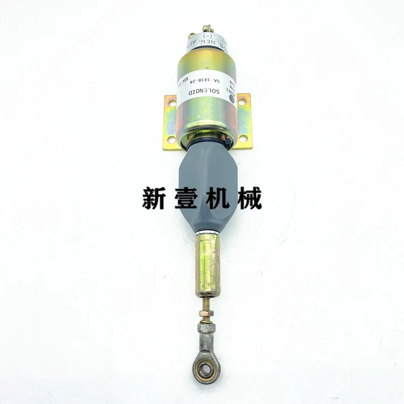 For Cummins Engine Shut-off Solenoid Valve Sa-3838-12/sa-3838-24 Oil Cut-off Shut-off Switch Excavator Accessories