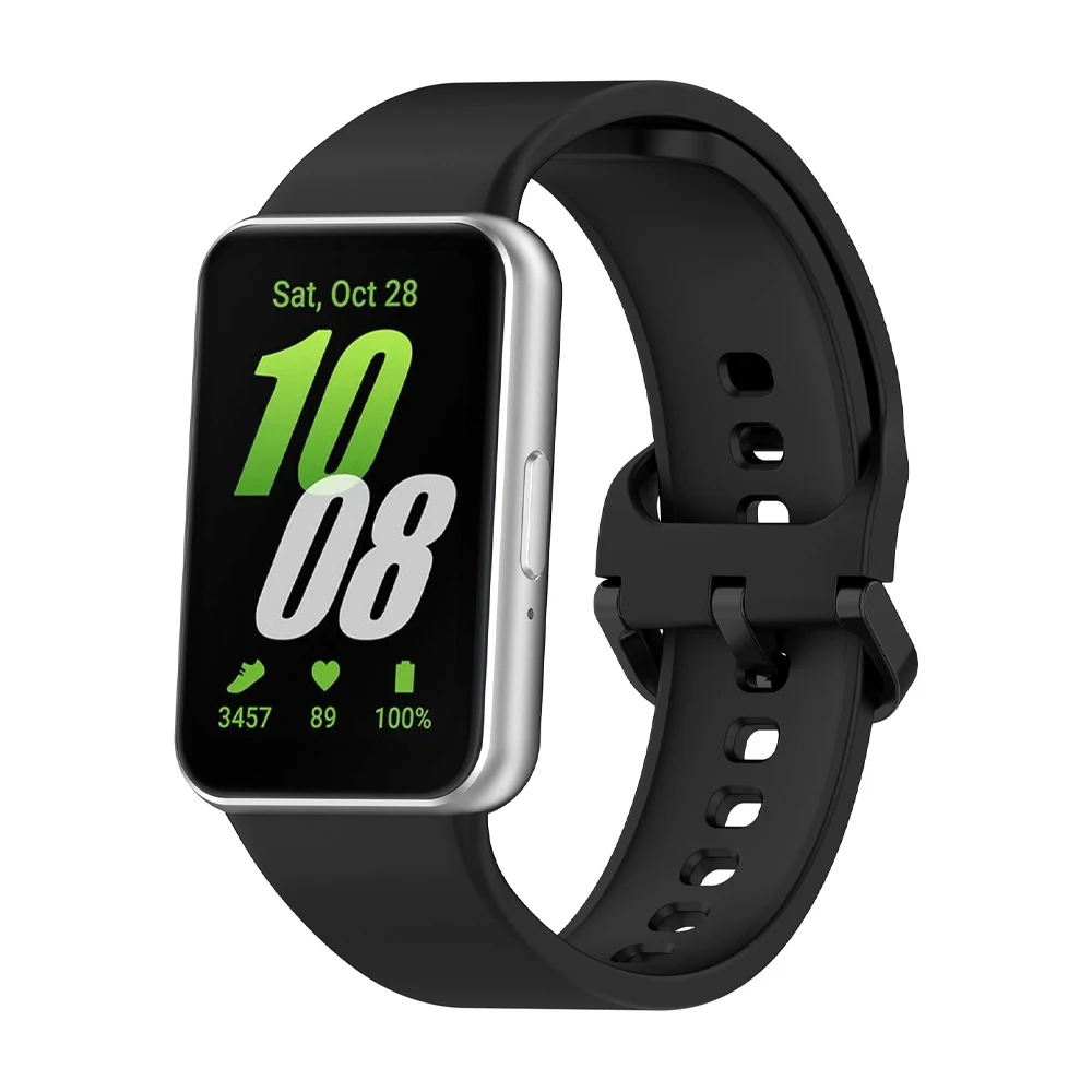 Cinto de silicone para Samsung Galaxy Fit 3, acessórios, pulseira de substituição, pulseira esportiva, pulseira para Galaxy Watch Fit 3.