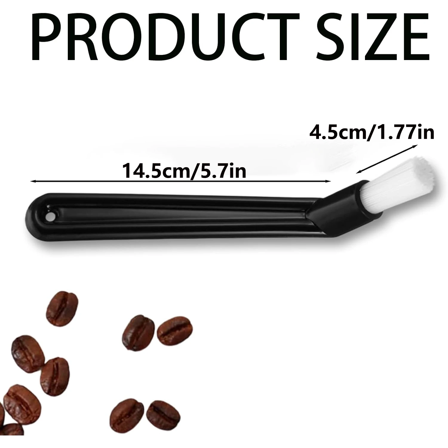 1pc Coffee Machine Cleaning Brush with Nylon Bristles & Ergonomic Handle Suitable for Cleaning Espresso-Machines, Grinders