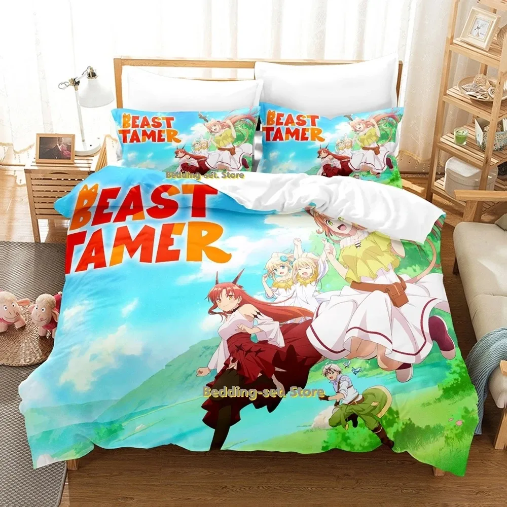 

Beast Tamer Bedding Set Single Twin Full Queen King Size Bed Set Adult Kid Bedroom Duvetcover Sets 3D Print Anime Bed Sheet Set