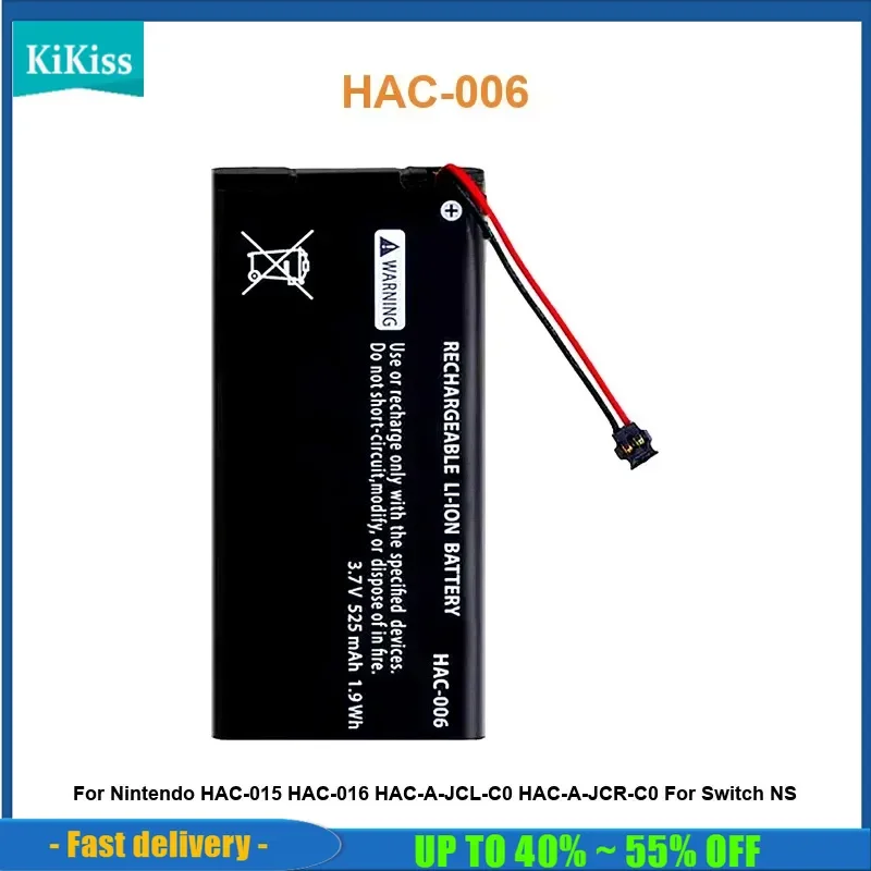

Game Controller Battery For Nintendo HAC-015 HAC-016 HAC-A-JCL-C0 HAC-A-JCR-C0 For Switch NS Joy-Con Controll HAC-006 525mAh