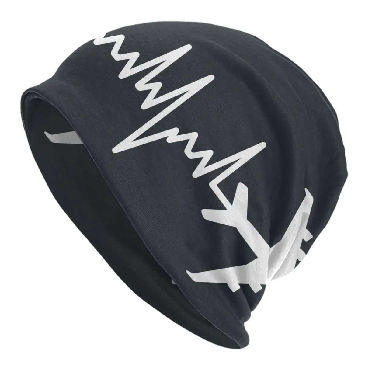 

Изготовленные на заказ авиационные шапки Heartbeat Pilot Skullies, зимние теплые вязаные шапки, мужские шапки в подарок в виде самолета, уличная лыжная шапка