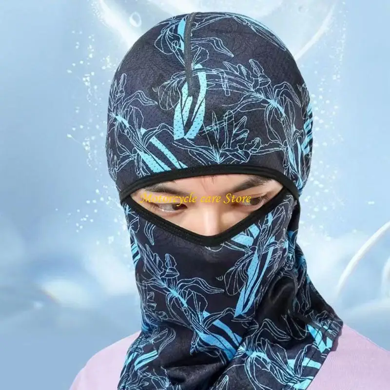U75F Lightweight Breathable Motorcycle Head Cover Elastic Fit For Cycling Commuting