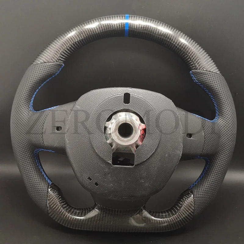 Custom Carbon Fiber Leather Steering Wheel For Renault Scenic 1 2 3 4 Grand Scenic Megane Auto Accessories