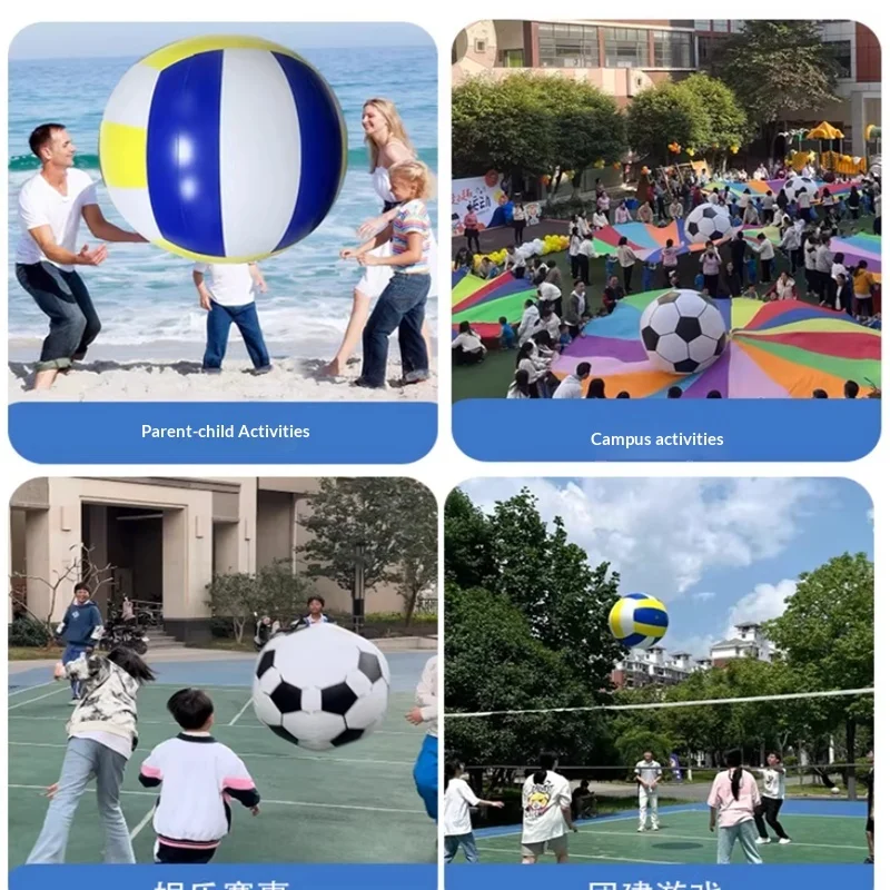 

Гигантский волейбольный мяч, утолщенный, увеличенного размера, для пляжа и воды, для детей и взрослых, для командных игр и развлечений.