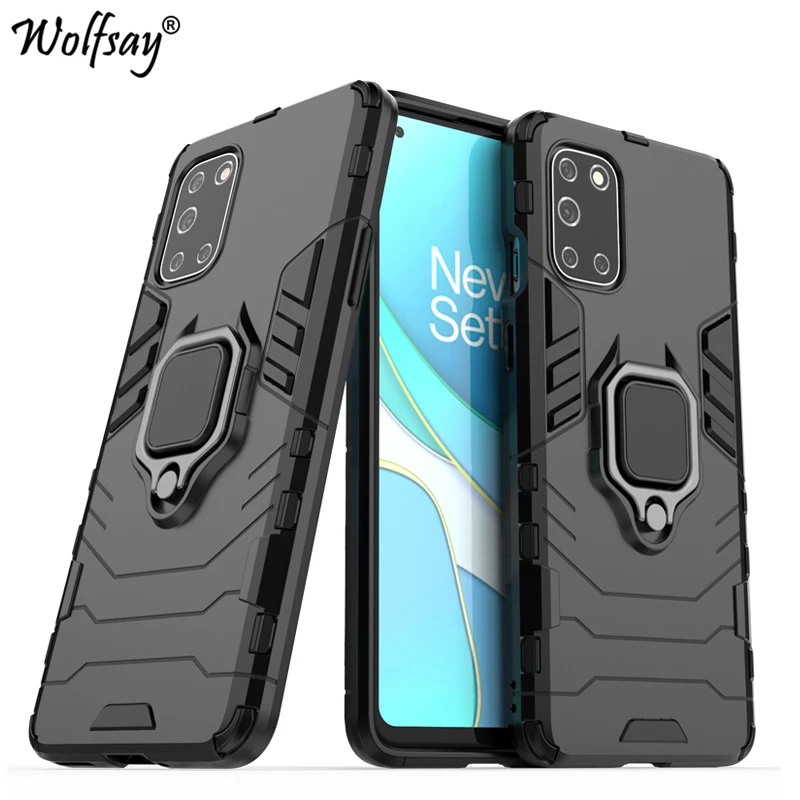 For OnePlus 8T Case Armor Magnetic Suction Stand Full Edge Back Cover For OnePlus 8T Case Cover For OnePlus 8T One Plus 8T 6.55